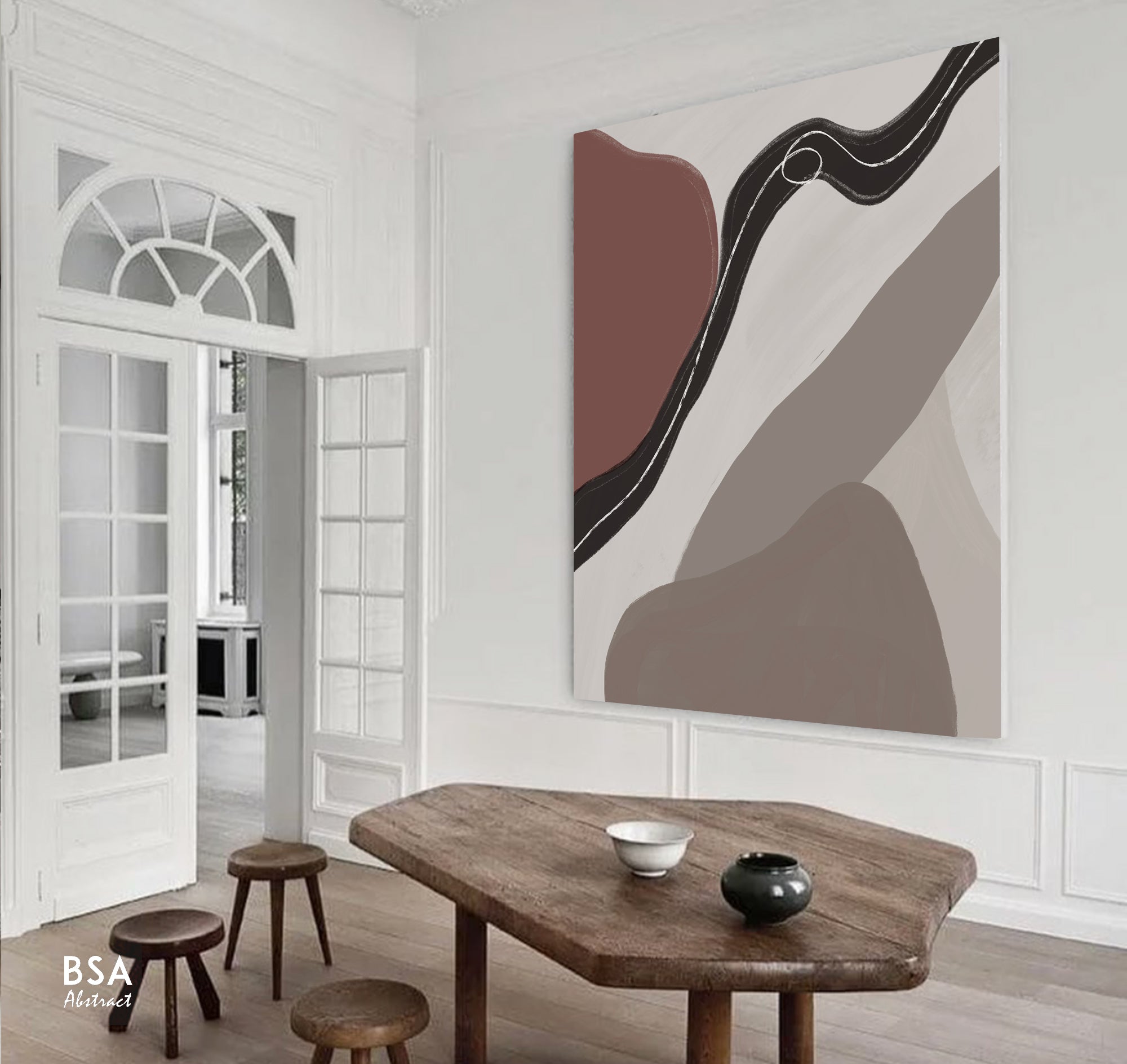 Minimalist Modern Wall Art, Abstract Canvas Art Painting - Fora #21. Large Abstract Painting, Modern Abstract Painting, oil hand painting, office wall art, original abstract, textured art, Living room wall art, Modern interior wall art