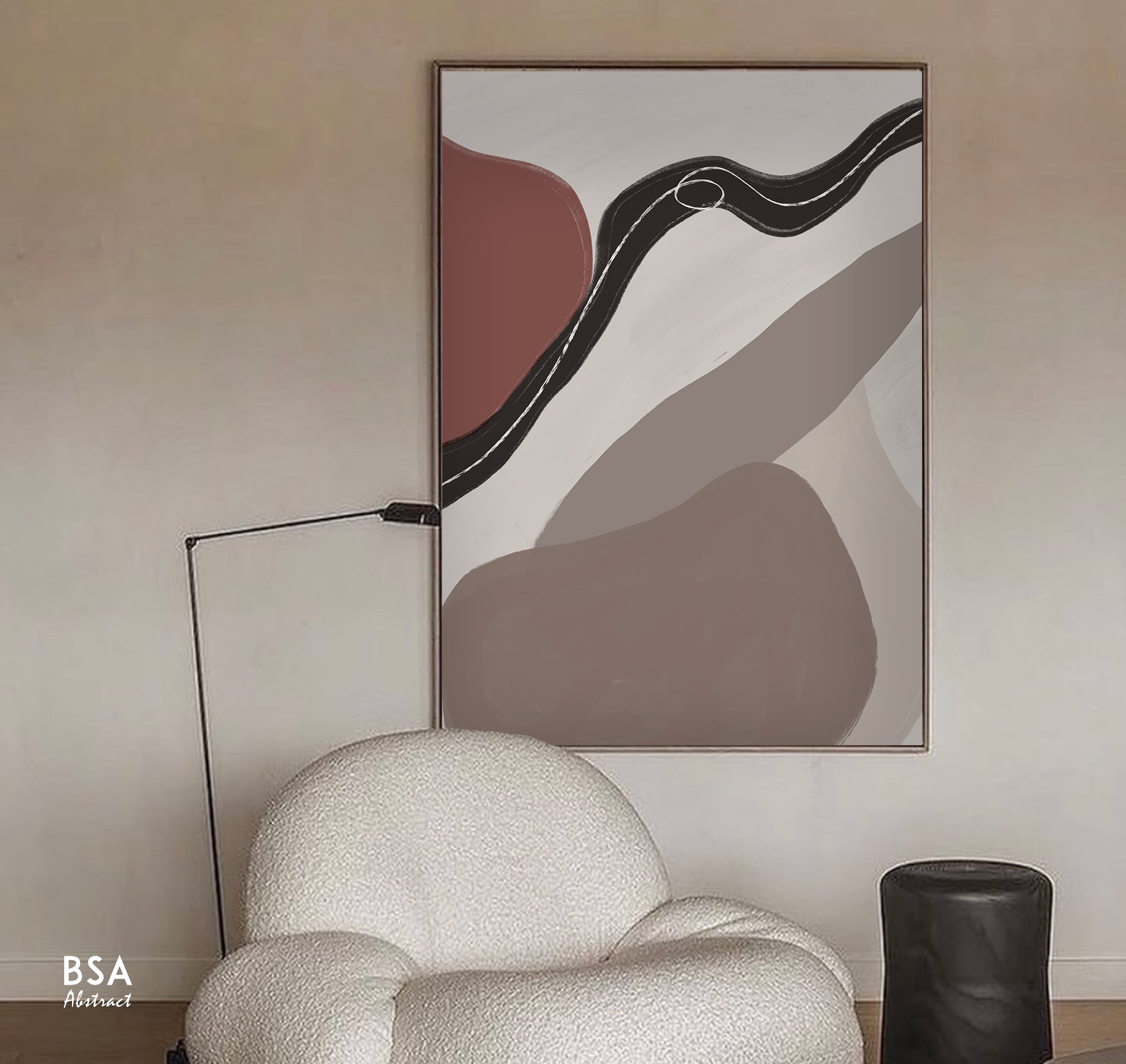Minimalist Modern Wall Art, Abstract Canvas Art Painting - Fora #21. Large Abstract Painting, Modern Abstract Painting, oil hand painting, office wall art, original abstract, textured art, Living room wall art, Modern interior wall art