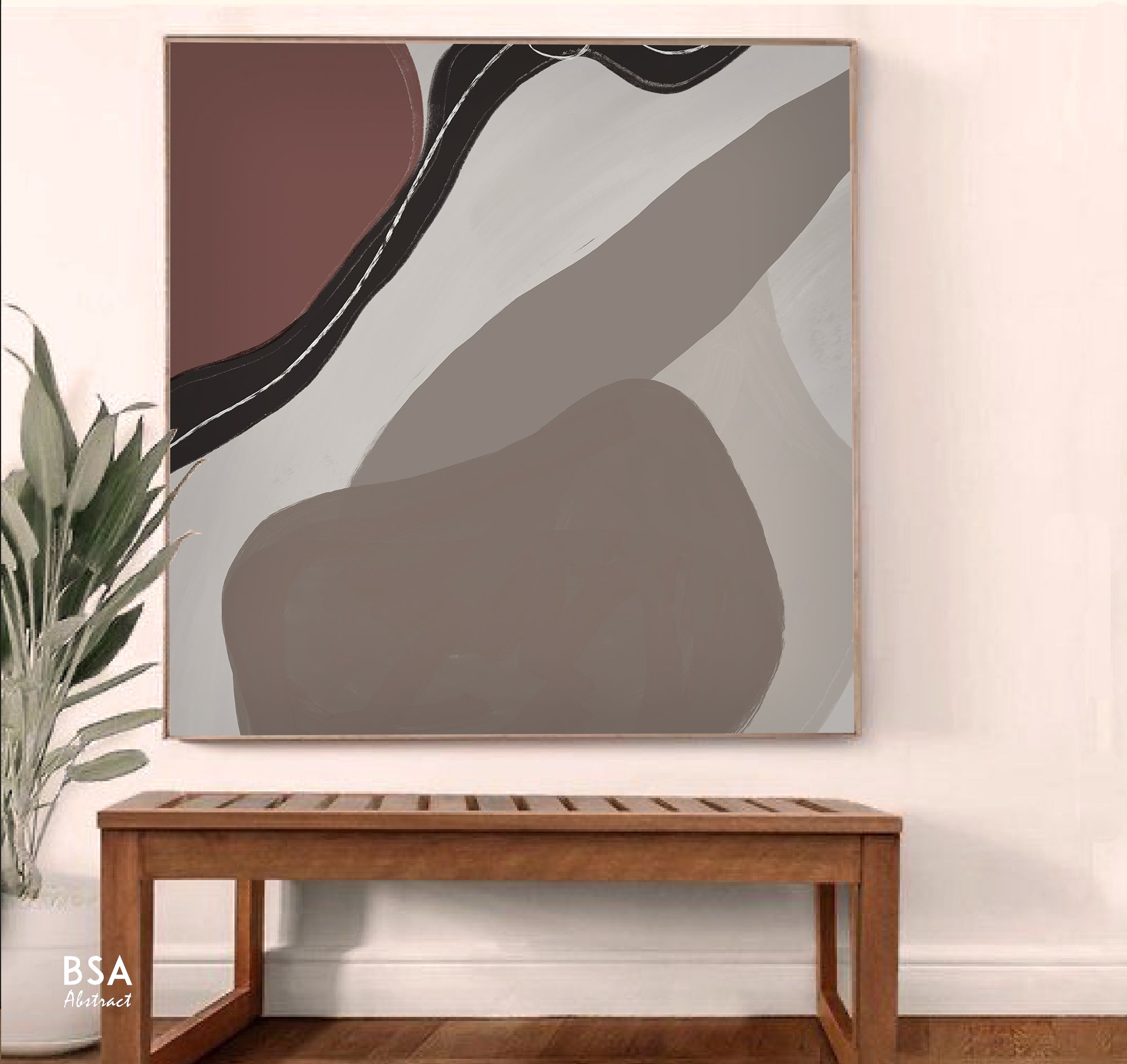 Minimalist Modern Wall Art, Abstract Canvas Art Painting - Fora #21. Large Abstract Painting, Modern Abstract Painting, oil hand painting, office wall art, original abstract, textured art, Living room wall art, Modern interior wall art