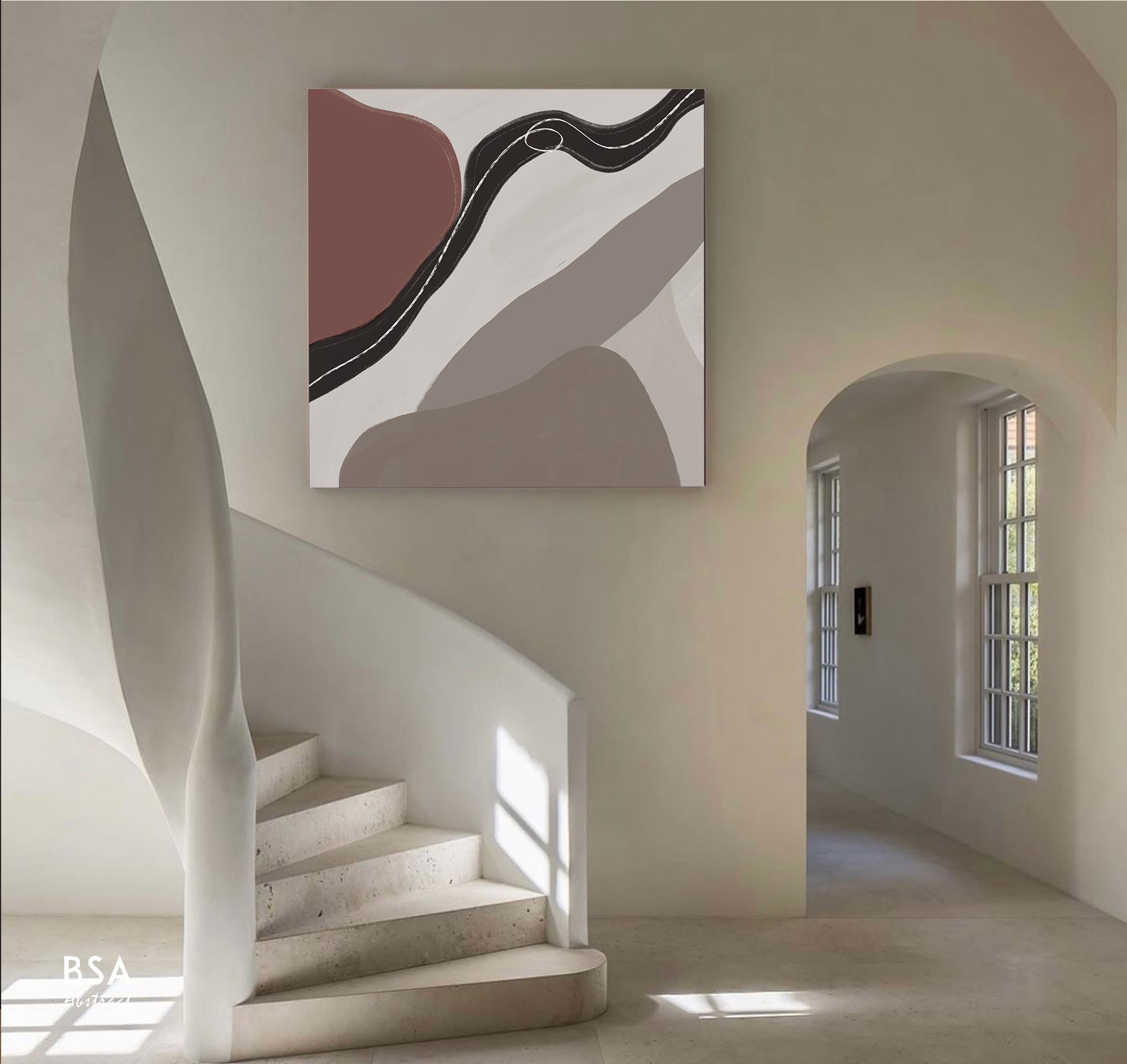 Minimalist Modern Wall Art, Abstract Canvas Art Painting - Fora #21. Large Abstract Painting, Modern Abstract Painting, oil hand painting, office wall art, original abstract, textured art, Living room wall art, Modern interior wall art