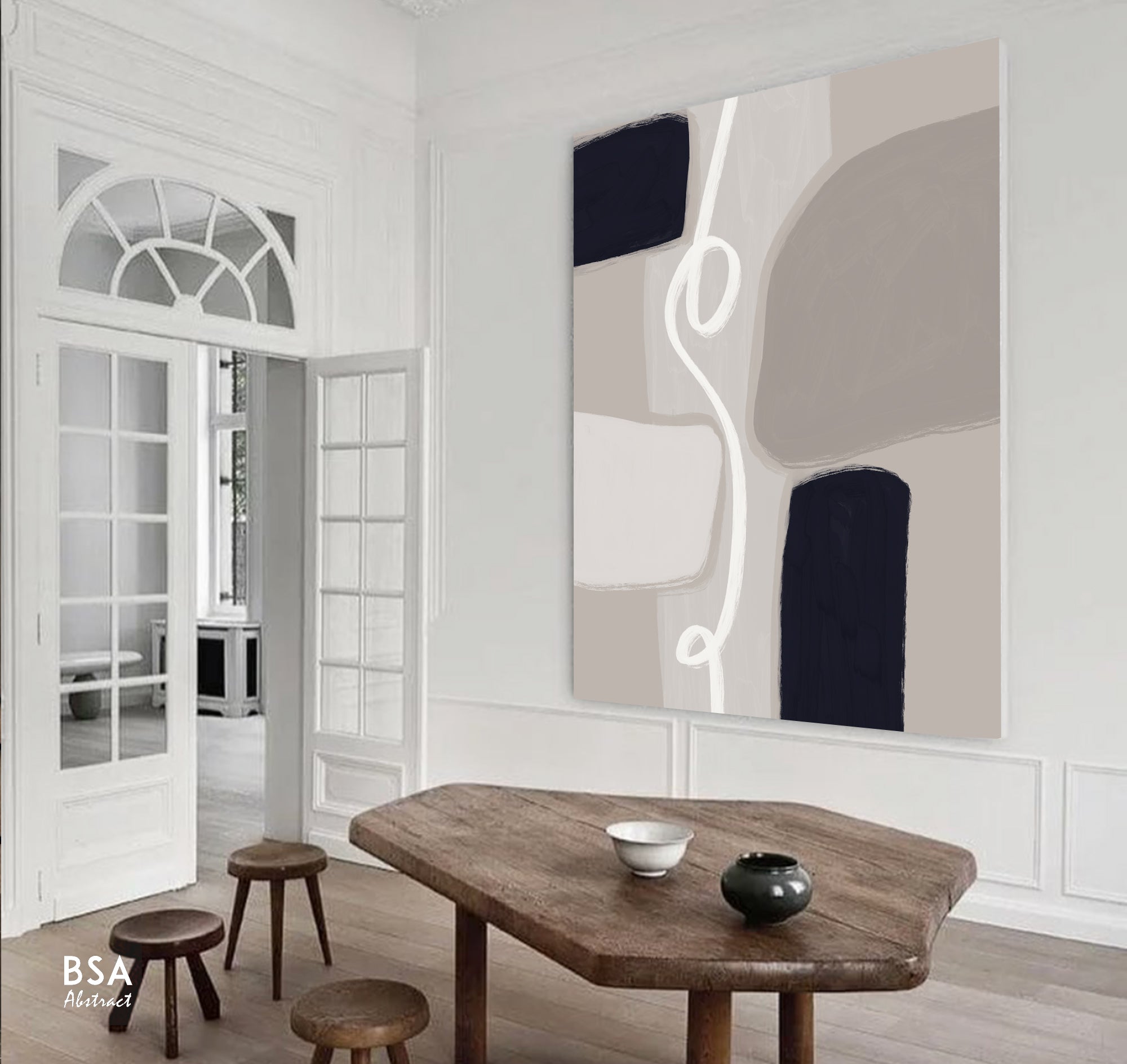 Minimalist Modern Wall Art, Abstract Canvas Art Painting - Fora #22. Large Abstract Painting, Modern Abstract Painting, oil hand painting, office wall art, original abstract, textured art, Living room wall art, Modern interior wall art