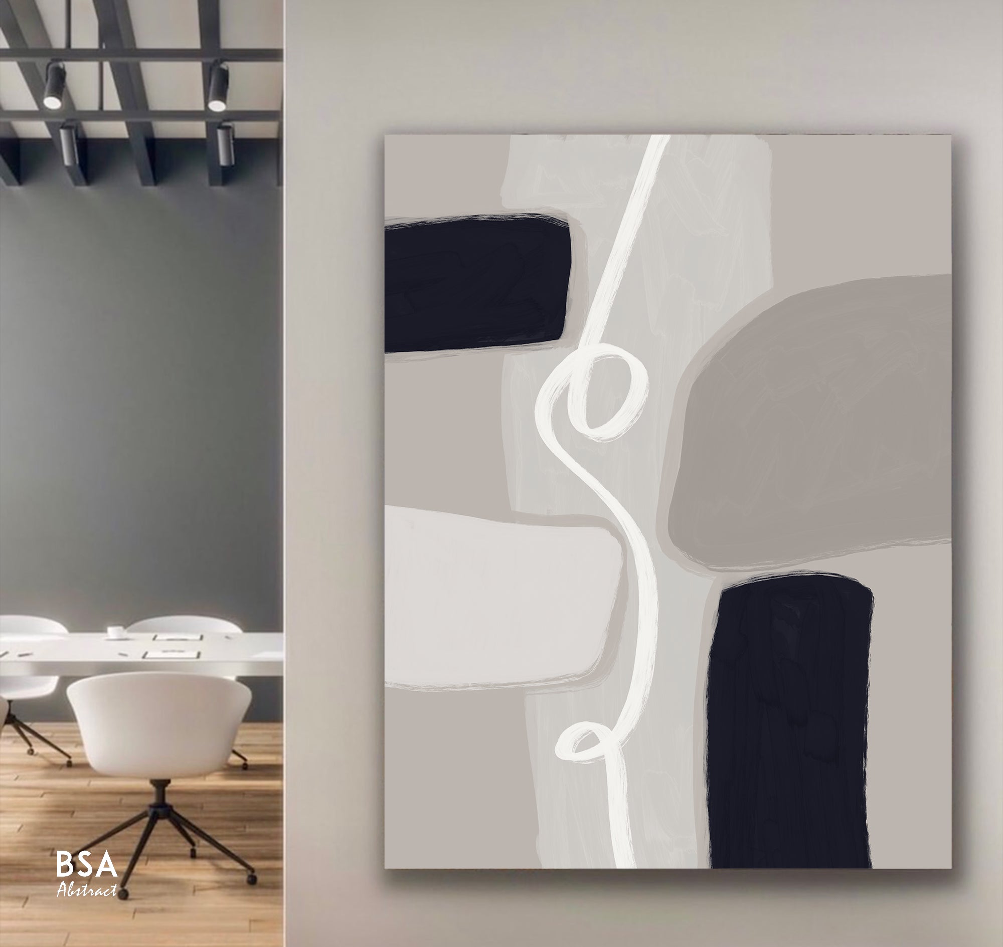 Minimalist Modern Wall Art, Abstract Canvas Art Painting - Fora #22. Large Abstract Painting, Modern Abstract Painting, oil hand painting, office wall art, original abstract, textured art, Living room wall art, Modern interior wall art