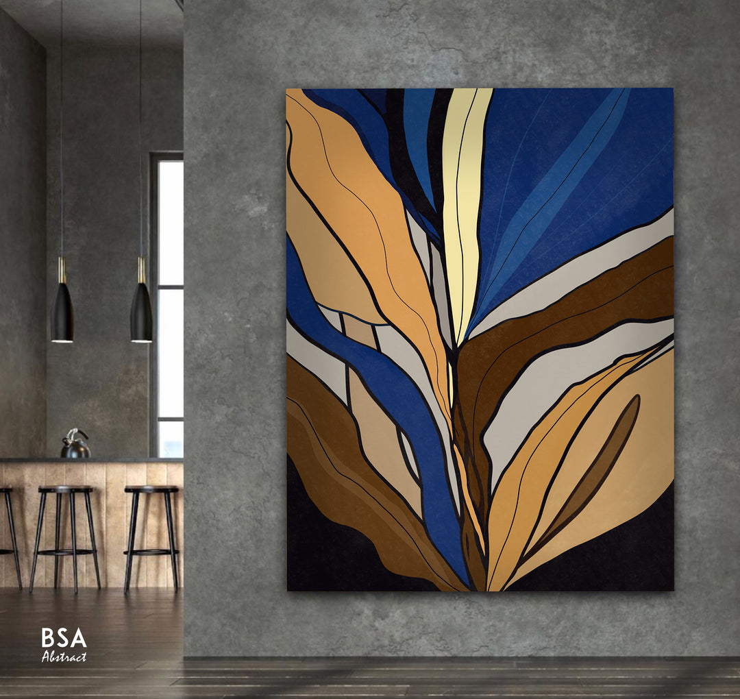 Floral Minimalist Modern Wall Art, Abstract Canvas Art Painting - Fora #25. Large Abstract Painting, Modern Abstract Painting, oil hand painting, office wall art, original abstract, textured art, Living room wall art, Modern interior wall art