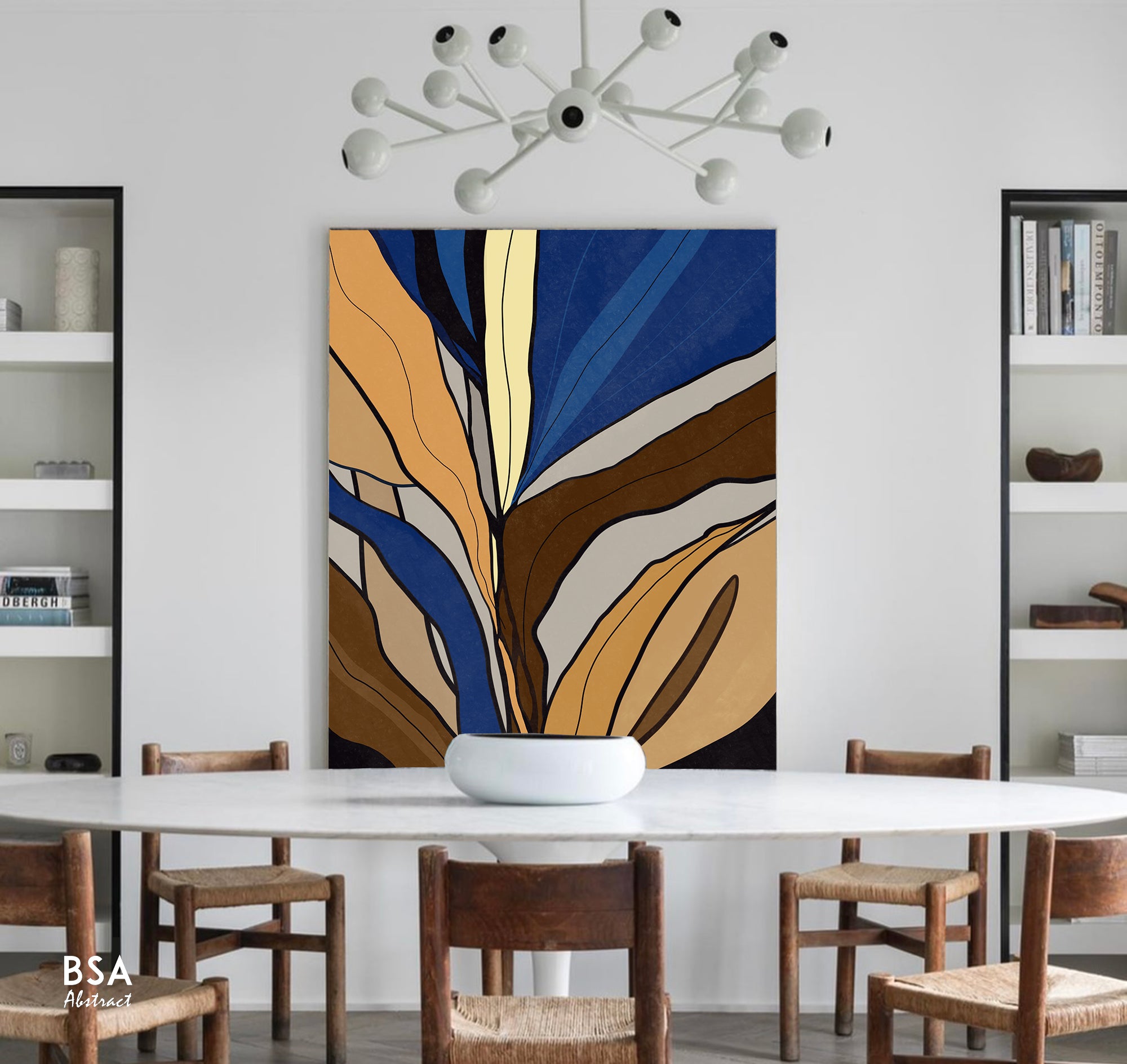 Floral Minimalist Modern Wall Art, Abstract Canvas Art Painting - Fora #25. Large Abstract Painting, Modern Abstract Painting, oil hand painting, office wall art, original abstract, textured art, Living room wall art, Modern interior wall art