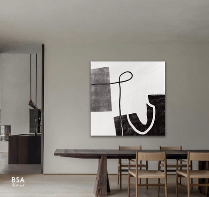 Modern Minimalist Modern Wall Art, Abstract Canvas Art Painting - Fora #30. Large Abstract Painting, Modern Abstract Painting, oil hand painting, office wall art, original abstract, textured art, Living room wall art, Modern interior wall art
