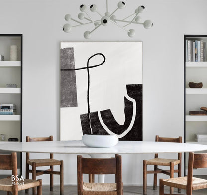 Modern Minimalist Modern Wall Art, Abstract Canvas Art Painting - Fora #30. Large Abstract Painting, Modern Abstract Painting, oil hand painting, office wall art, original abstract, textured art, Living room wall art, Modern interior wall art