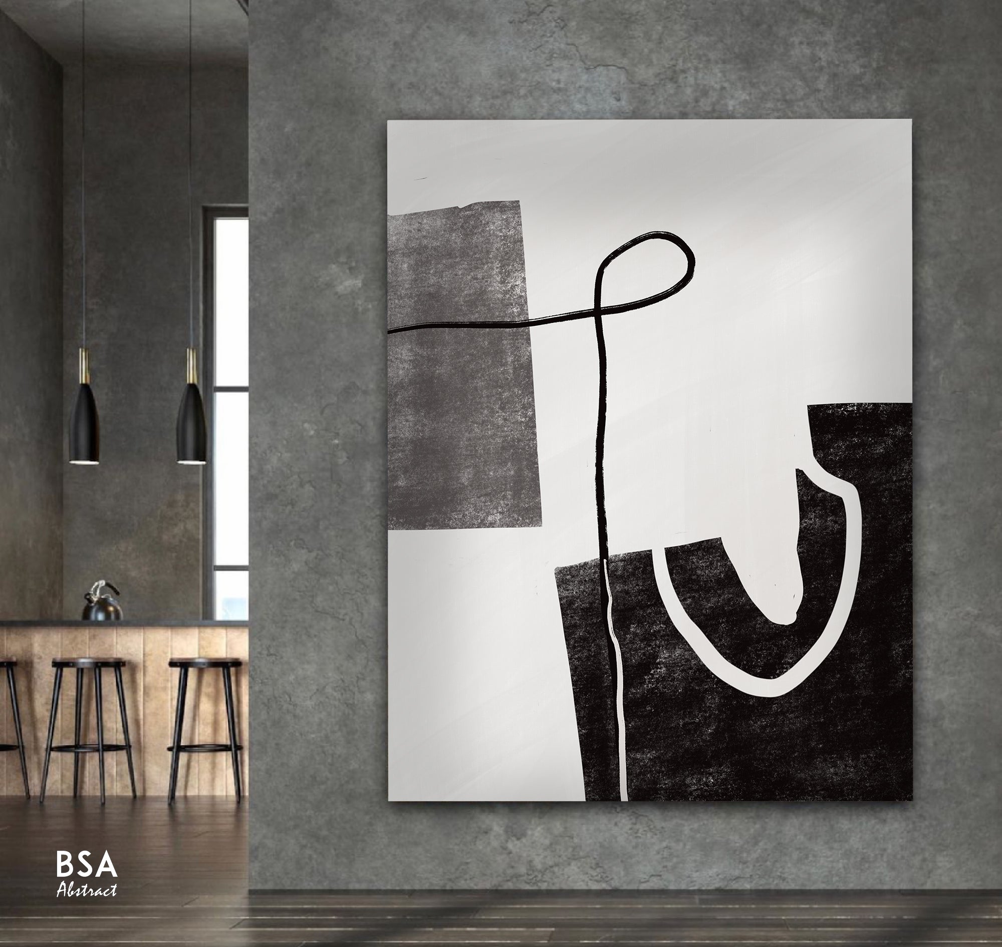 Modern Minimalist Modern Wall Art, Abstract Canvas Art Painting - Fora #30. Large Abstract Painting, Modern Abstract Painting, oil hand painting, office wall art, original abstract, textured art, Living room wall art, Modern interior wall art