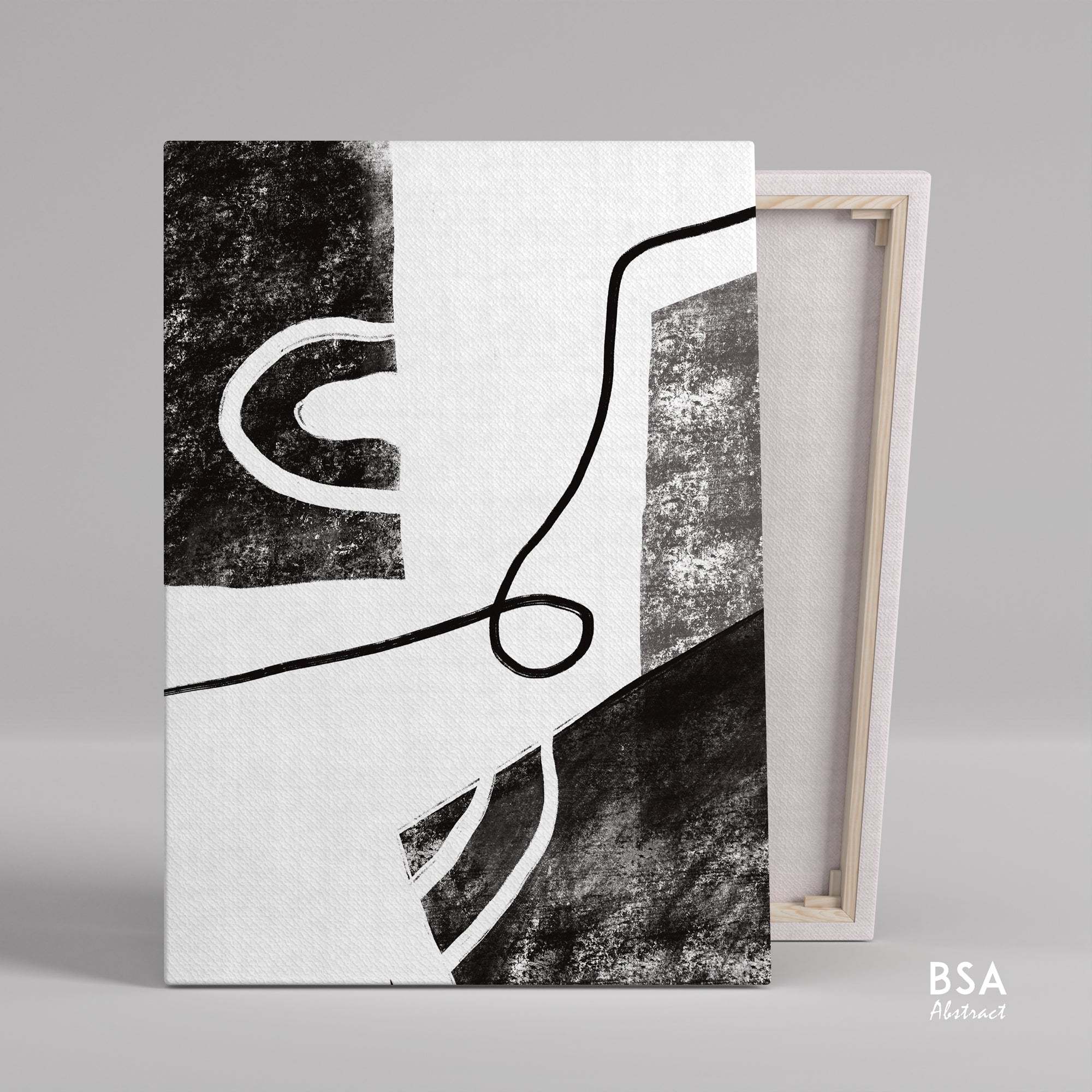 Modern Minimalist Modern Wall Art, Abstract Canvas Art Painting - Fora #31