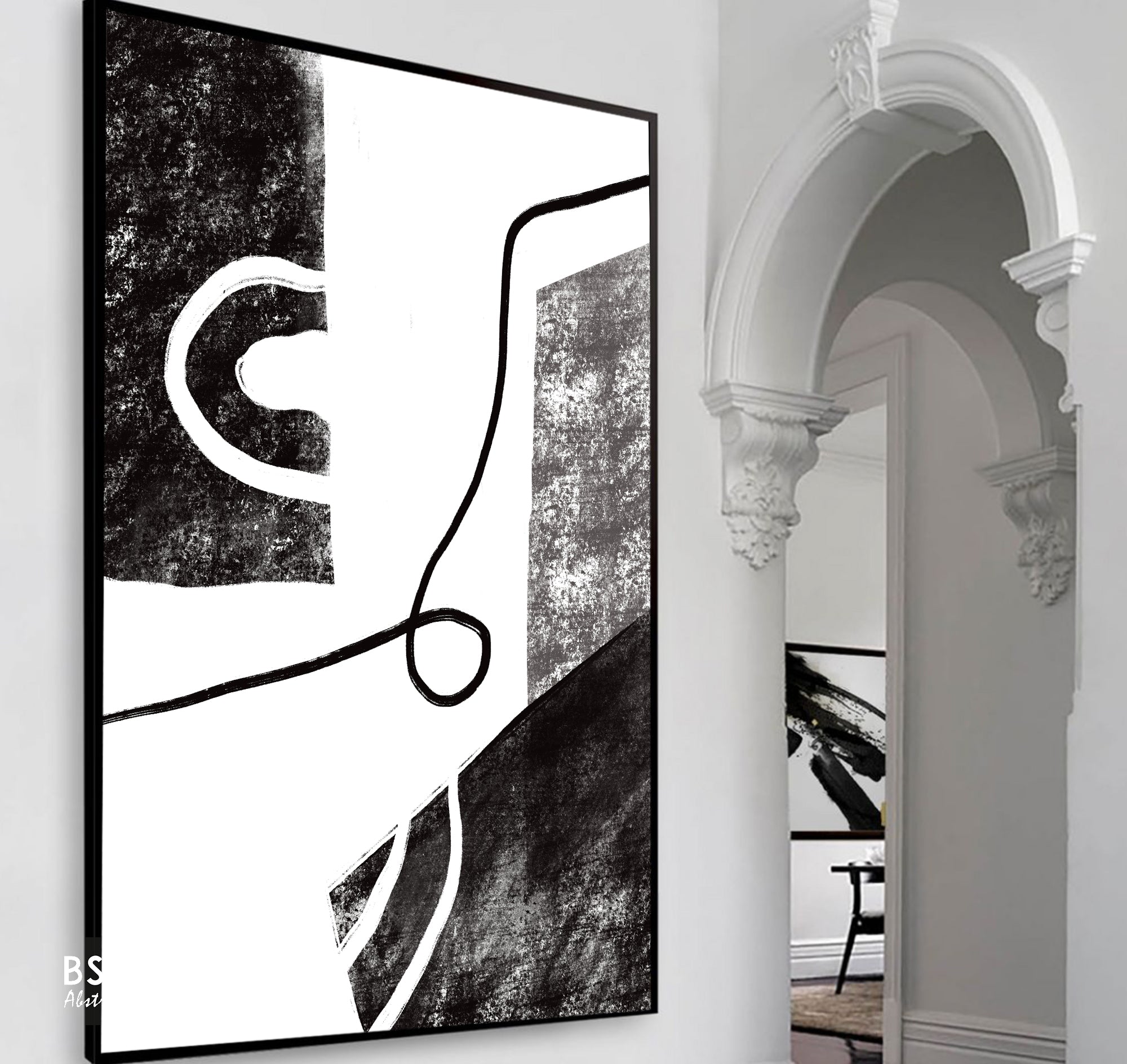 Modern Minimalist Modern Wall Art, Abstract Canvas Art Painting - Fora #31. Large Abstract Painting, Modern Abstract Painting, oil hand painting, office wall art, original abstract, textured art, Living room wall art, Modern interior wall art