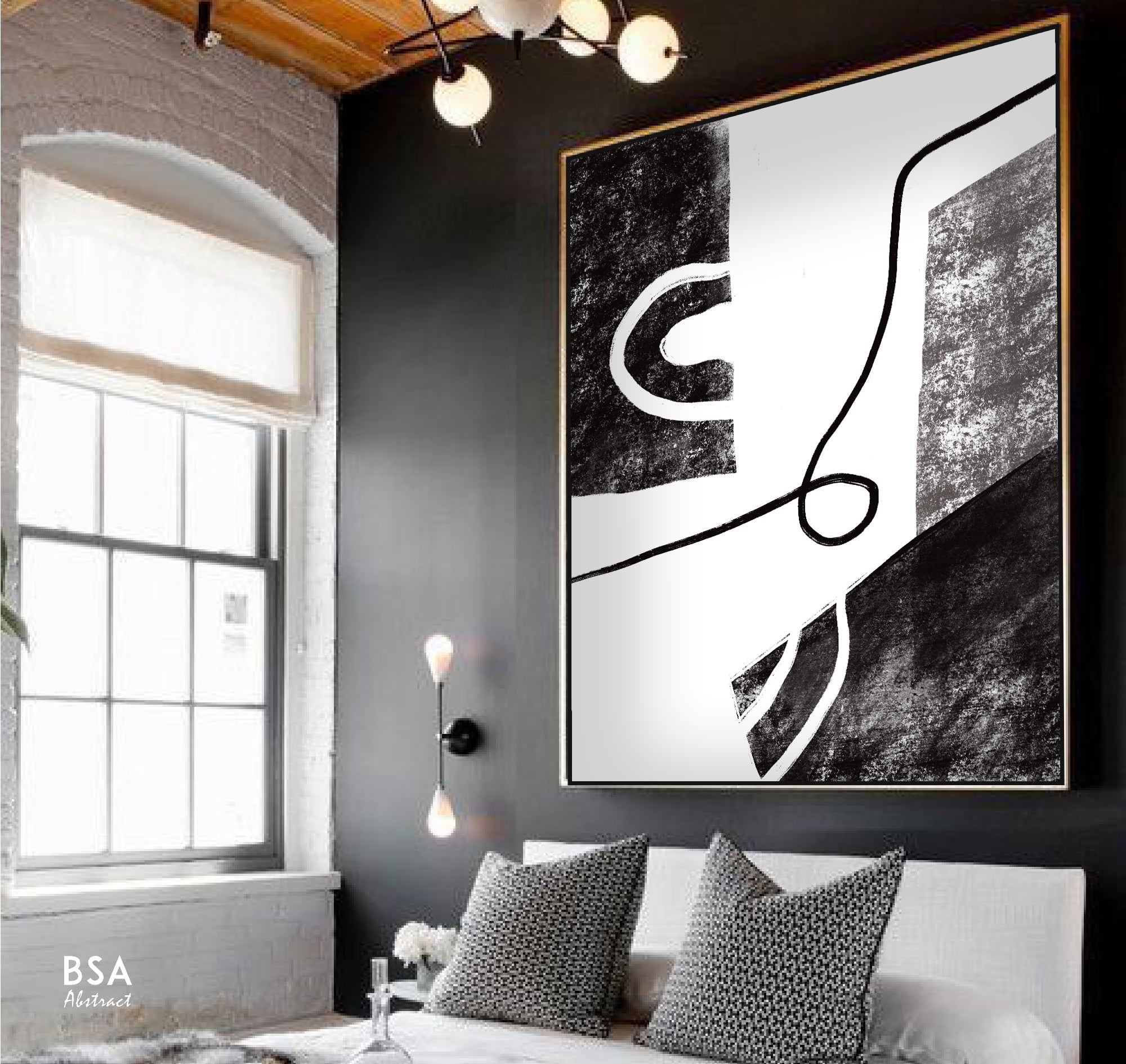 Modern Minimalist Modern Wall Art, Abstract Canvas Art Painting - Fora #31. Large Abstract Painting, Modern Abstract Painting, oil hand painting, office wall art, original abstract, textured art, Living room wall art, Modern interior wall art