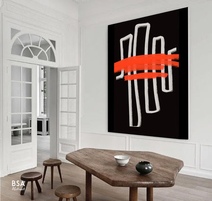 Modern Minimalist Abstract Wall Art - Fora Collection #33. Large Abstract Painting, Modern Abstract Painting, oil hand painting, office wall art, original abstract, textured art, Living room wall art, Modern interior wall art