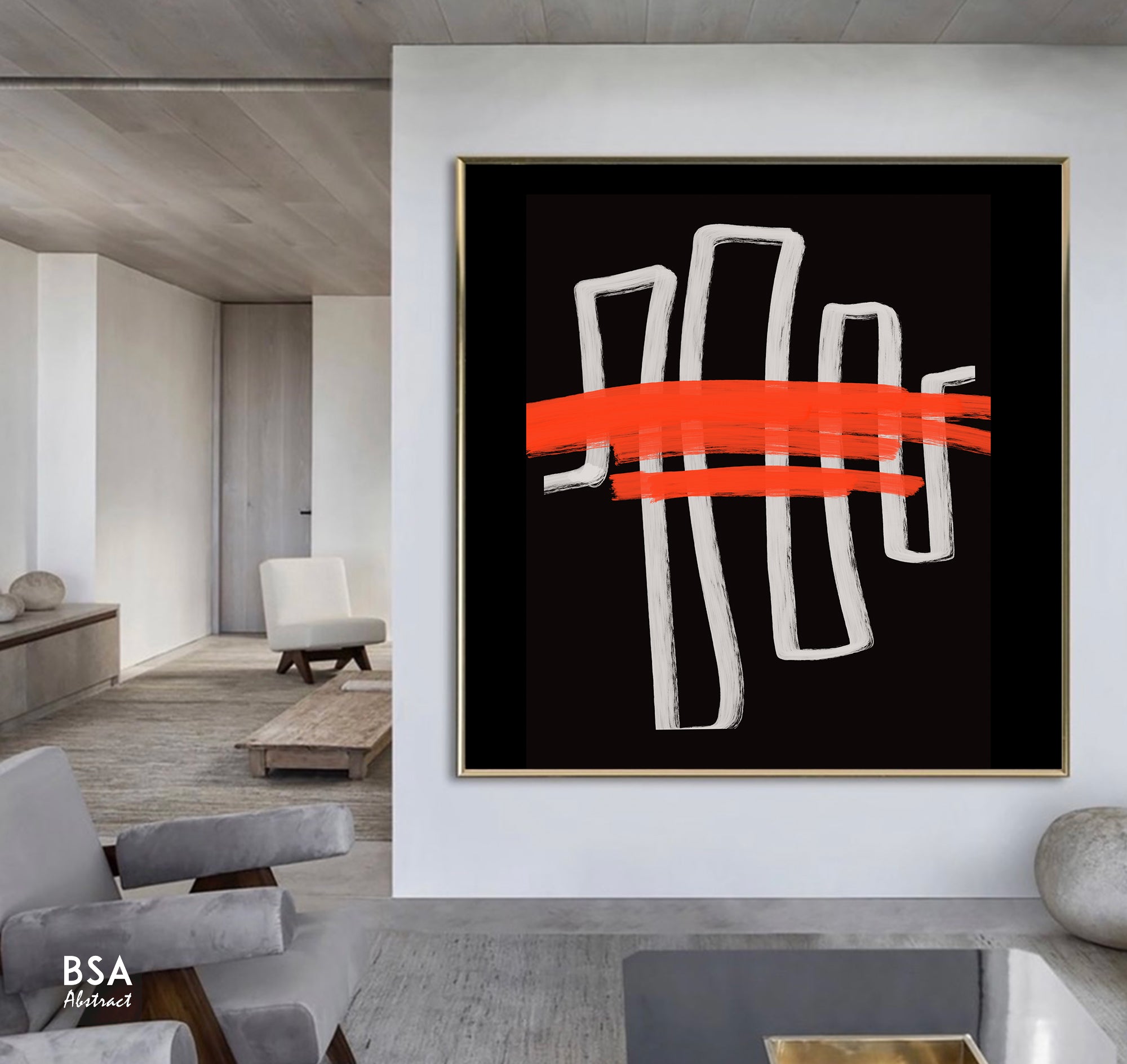 Modern Minimalist Abstract Wall Art - Fora Collection #33. Large Abstract Painting, Modern Abstract Painting, oil hand painting, office wall art, original abstract, textured art, Living room wall art, Modern interior wall art