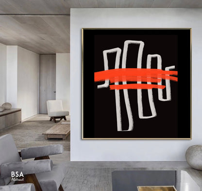 Modern Minimalist Abstract Wall Art - Fora Collection #33. Large Abstract Painting, Modern Abstract Painting, oil hand painting, office wall art, original abstract, textured art, Living room wall art, Modern interior wall art