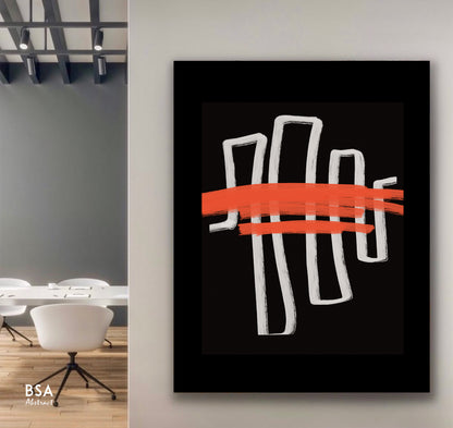 Modern Minimalist Abstract Wall Art - Fora Collection #33. Large Abstract Painting, Modern Abstract Painting, oil hand painting, office wall art, original abstract, textured art, Living room wall art, Modern interior wall art