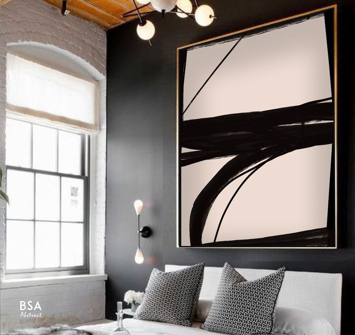 Modern Minimalist Abstract Wall Art - Fora Collection #39. Large Abstract Painting, Modern Abstract Painting, oil hand painting, office wall art, original abstract, textured art, Living room wall art, Modern interior wall art