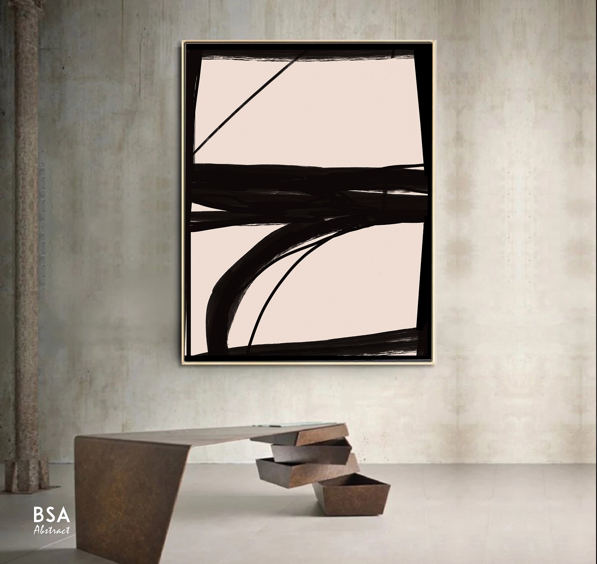 Modern Minimalist Abstract Wall Art - Fora Collection #39. Large Abstract Painting, Modern Abstract Painting, oil hand painting, office wall art, original abstract, textured art, Living room wall art, Modern interior wall art