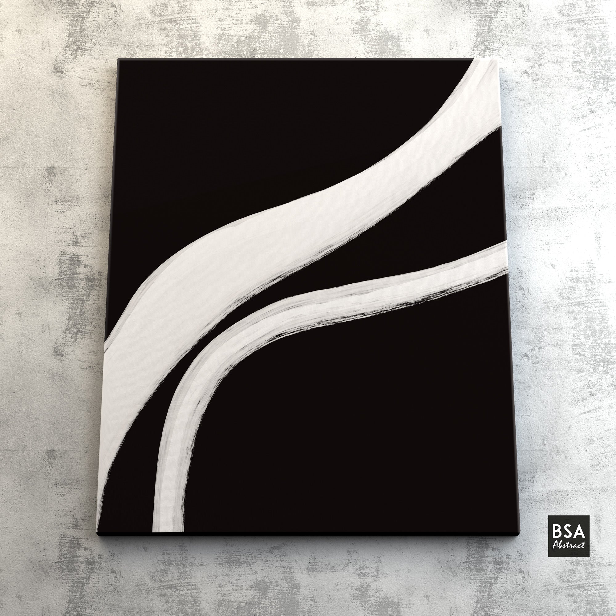 Minimalist Black & White Modern Abstract Wall Art - Fora #5. Large Abstract Painting, Modern Abstract Painting, oil hand painting, office wall art, original abstract, textured art, Living room wall art