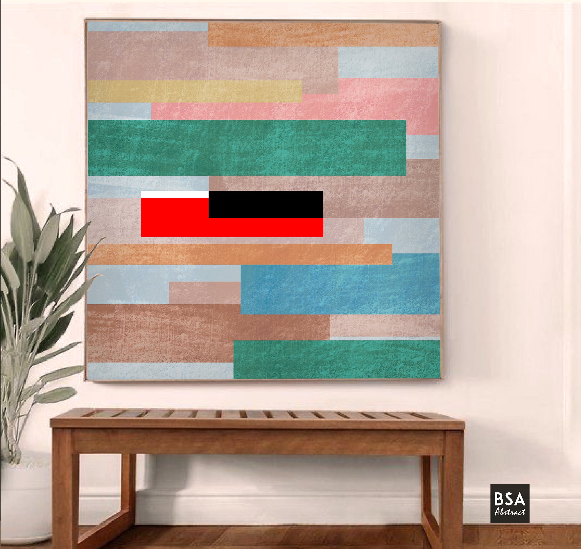 Geometric Modern Art, Abstract Canvas Art Painting - Fora #6. Large Abstract Painting, Modern Abstract Painting, oil hand painting, office wall art, original abstract, textured art, Living room wall art, Modern interior wall art