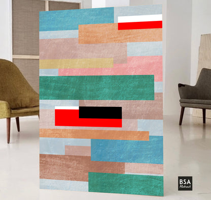 Geometric Modern Art, Abstract Canvas Art Painting - Fora #6. Large Abstract Painting, Modern Abstract Painting, oil hand painting, office wall art, original abstract, textured art, Living room wall art, Modern interior wall art