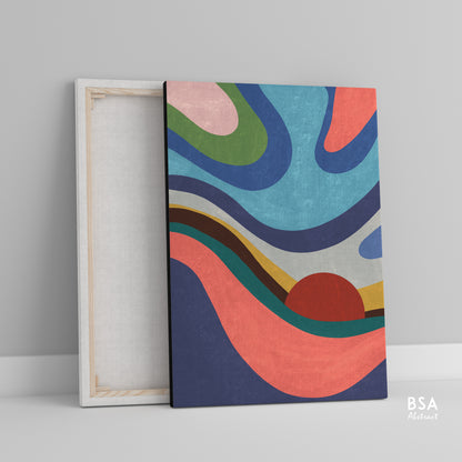 Colourful Modern Wall Art, Abstract Canvas Art Painting - Fora #7. Large Abstract Painting, Modern Abstract Painting, oil hand painting, office wall art, original abstract, textured art, Living room wall art, Modern interior wall art