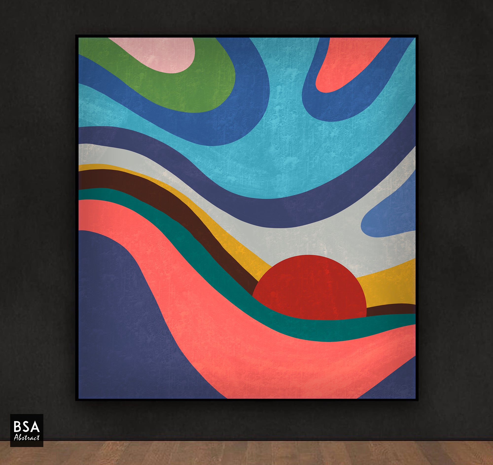 Colourful Modern Wall Art, Abstract Canvas Art Painting - Fora #7. Large Abstract Painting, Modern Abstract Painting, oil hand painting, office wall art, original abstract, textured art, Living room wall art, Modern interior wall art
