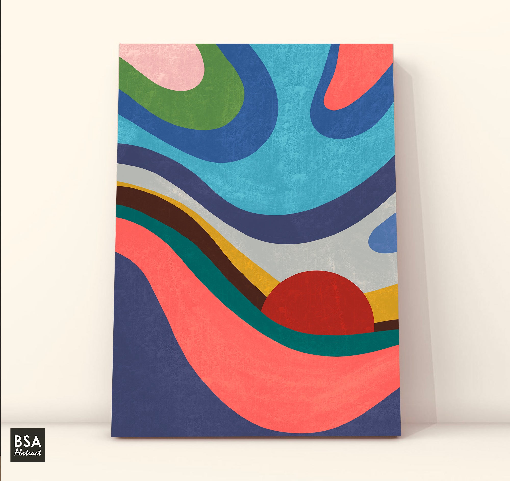 Colourful Modern Wall Art, Abstract Canvas Art Painting - Fora #7. Large Abstract Painting, Modern Abstract Painting, oil hand painting, office wall art, original abstract, textured art, Living room wall art, Modern interior wall art