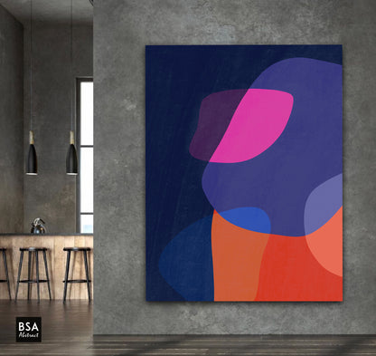 New Colourful Minimalist Modern Wall Art, Abstract Canvas Art Painting - Fora #9. Large Abstract Painting, Modern Abstract Painting, oil hand painting, office wall art, original abstract, textured art, Living room wall art, Modern interior wall art