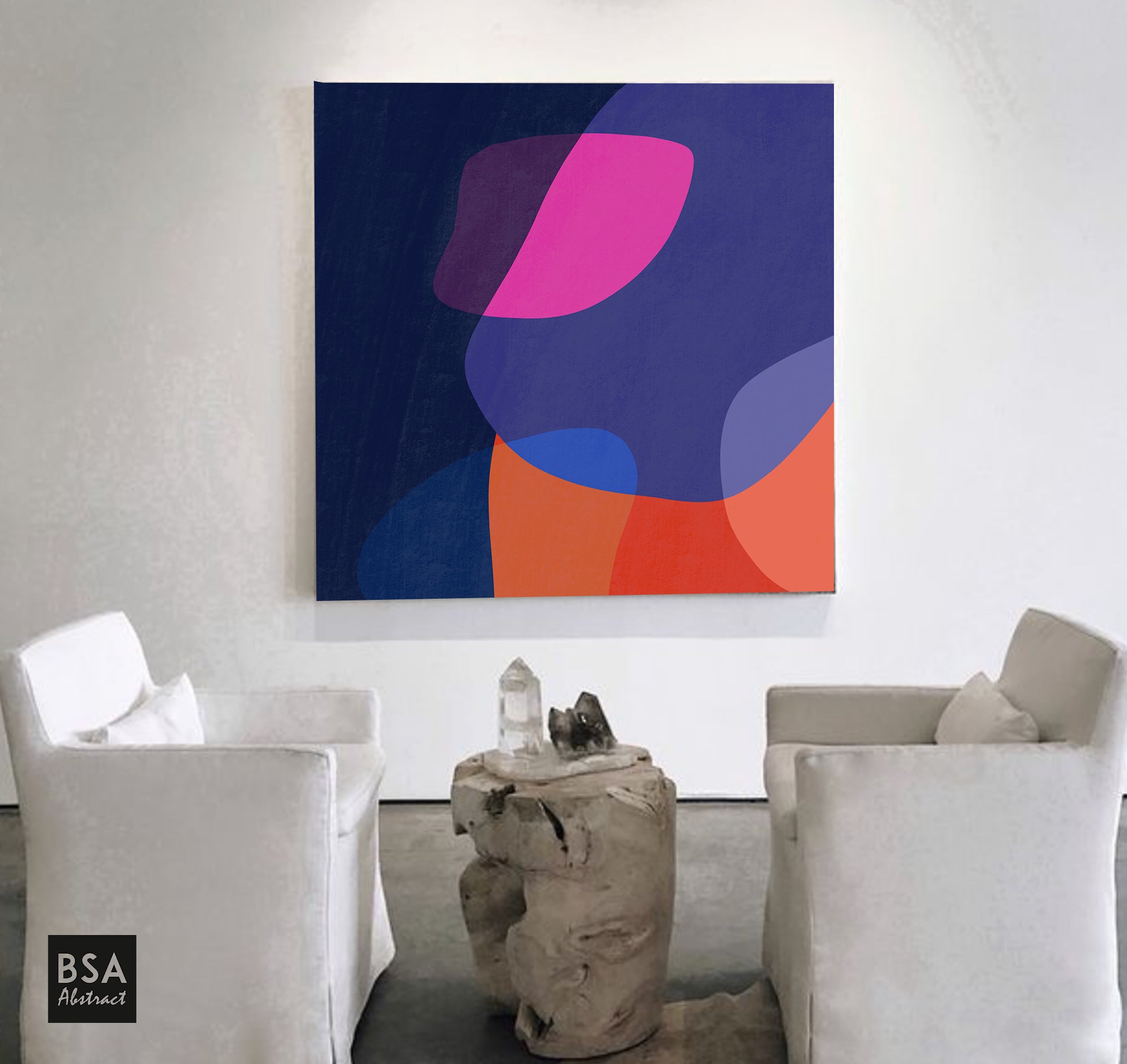 New Colourful Minimalist Modern Wall Art, Abstract Canvas Art Painting - Fora #9. Large Abstract Painting, Modern Abstract Painting, oil hand painting, office wall art, original abstract, textured art, Living room wall art, Modern interior wall art