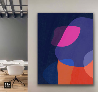 New Colourful Minimalist Modern Wall Art, Abstract Canvas Art Painting - Fora #9. Large Abstract Painting, Modern Abstract Painting, oil hand painting, office wall art, original abstract, textured art, Living room wall art, Modern interior wall art