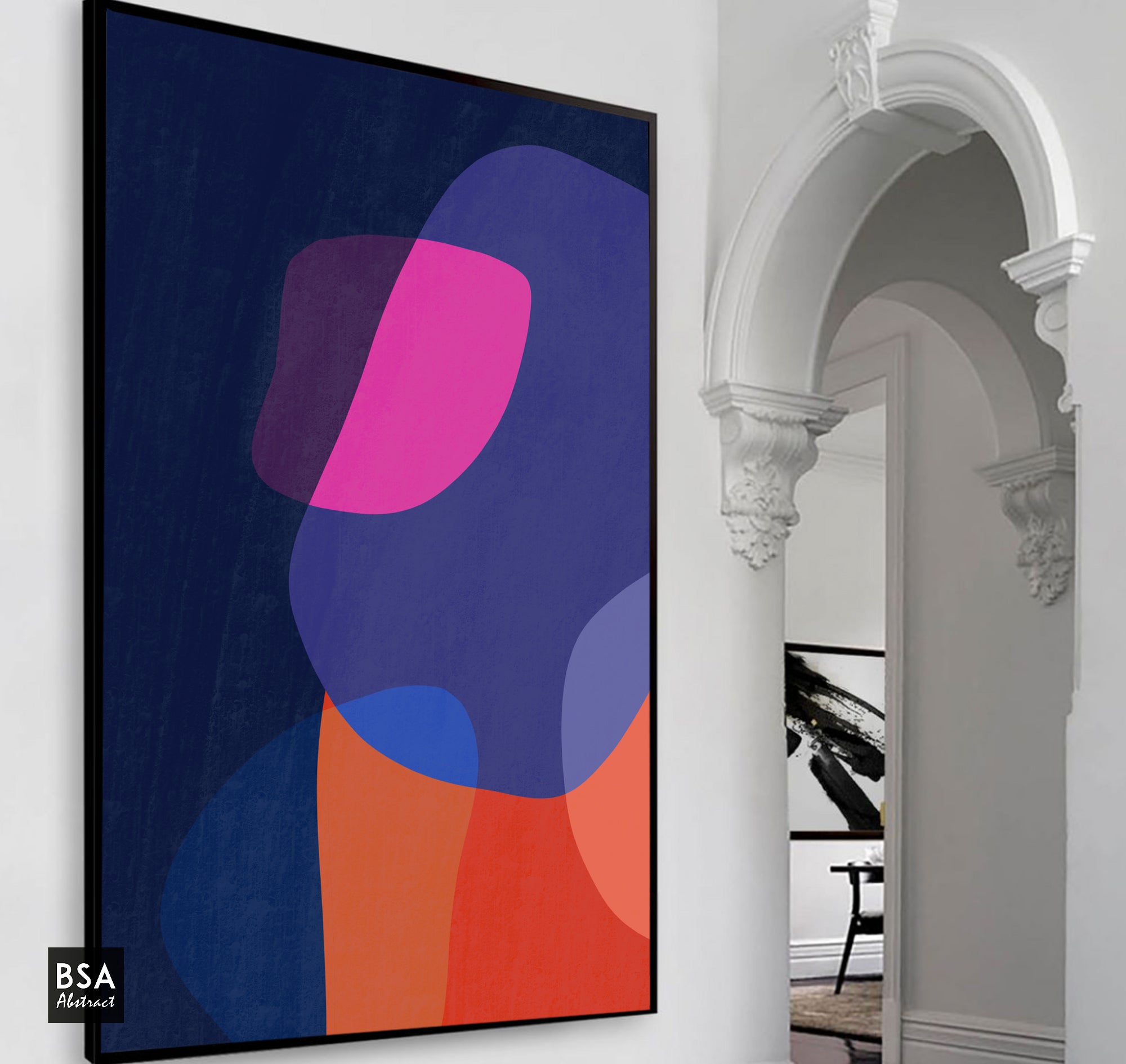 New Colourful Minimalist Modern Wall Art, Abstract Canvas Art Painting - Fora #9. Large Abstract Painting, Modern Abstract Painting, oil hand painting, office wall art, original abstract, textured art, Living room wall art, Modern interior wall art