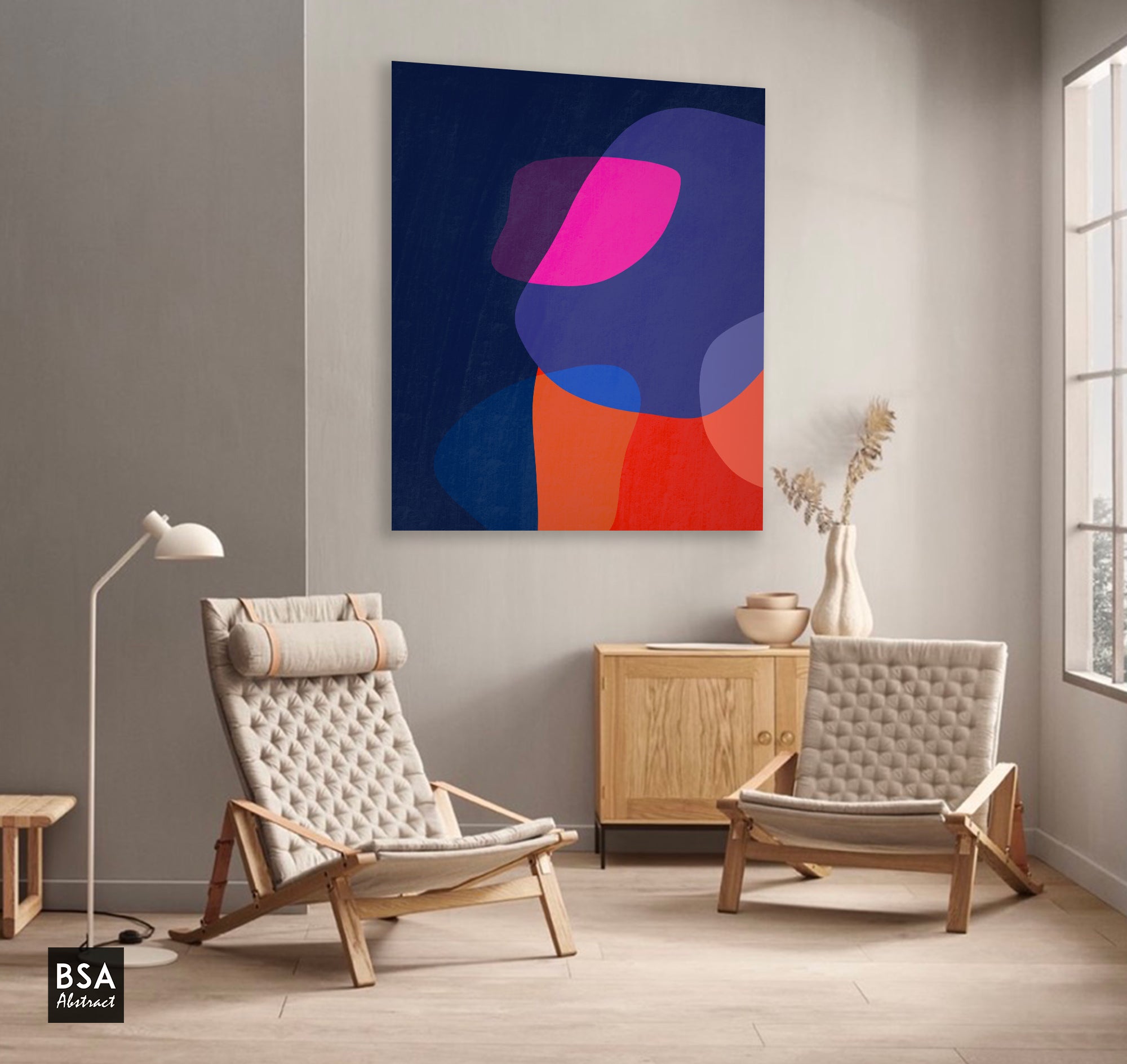 New Colourful Minimalist Modern Wall Art, Abstract Canvas Art Painting - Fora #9. Large Abstract Painting, Modern Abstract Painting, oil hand painting, office wall art, original abstract, textured art, Living room wall art, Modern interior wall art