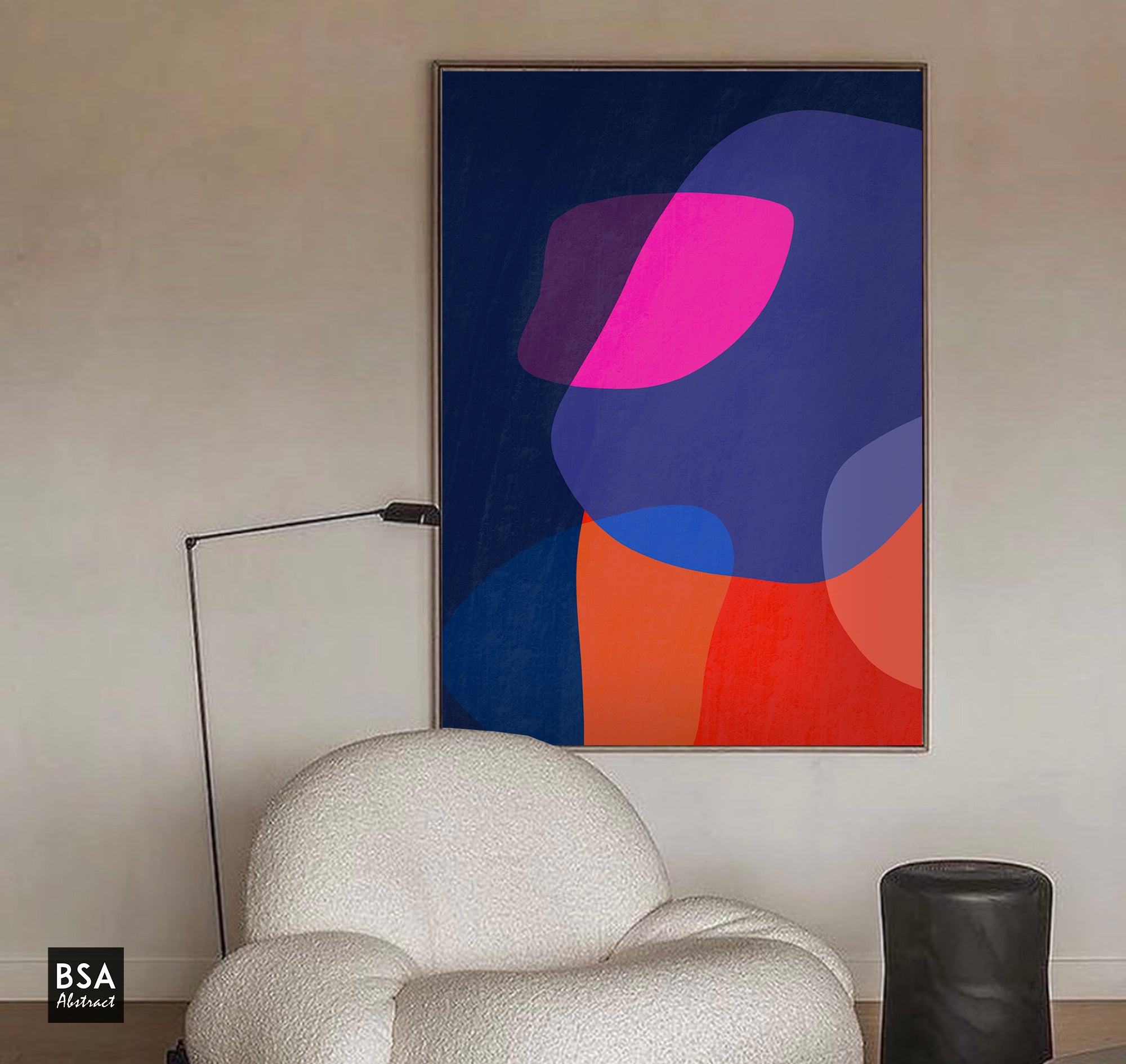 New Colourful Minimalist Modern Wall Art, Abstract Canvas Art Painting - Fora #9. Large Abstract Painting, Modern Abstract Painting, oil hand painting, office wall art, original abstract, textured art, Living room wall art, Modern interior wall art