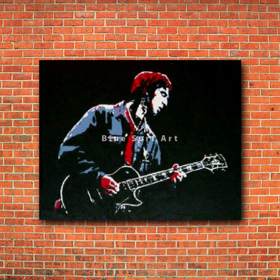 Noel Gallagher Painting - red brick wall