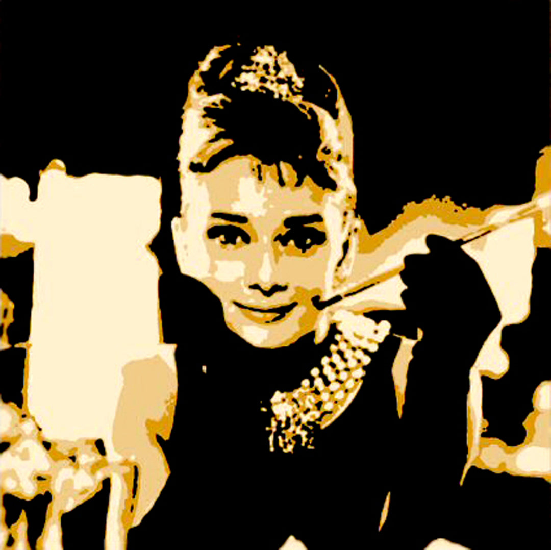 Breakfast at Tiffany Audrey Hepburn Wall Art Home Decor, 100% Oil Painting on Canvas