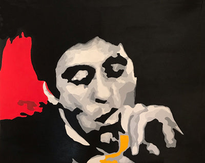 Scarface Movie Art Tony Montana Wall Art Original Oil on Canvas