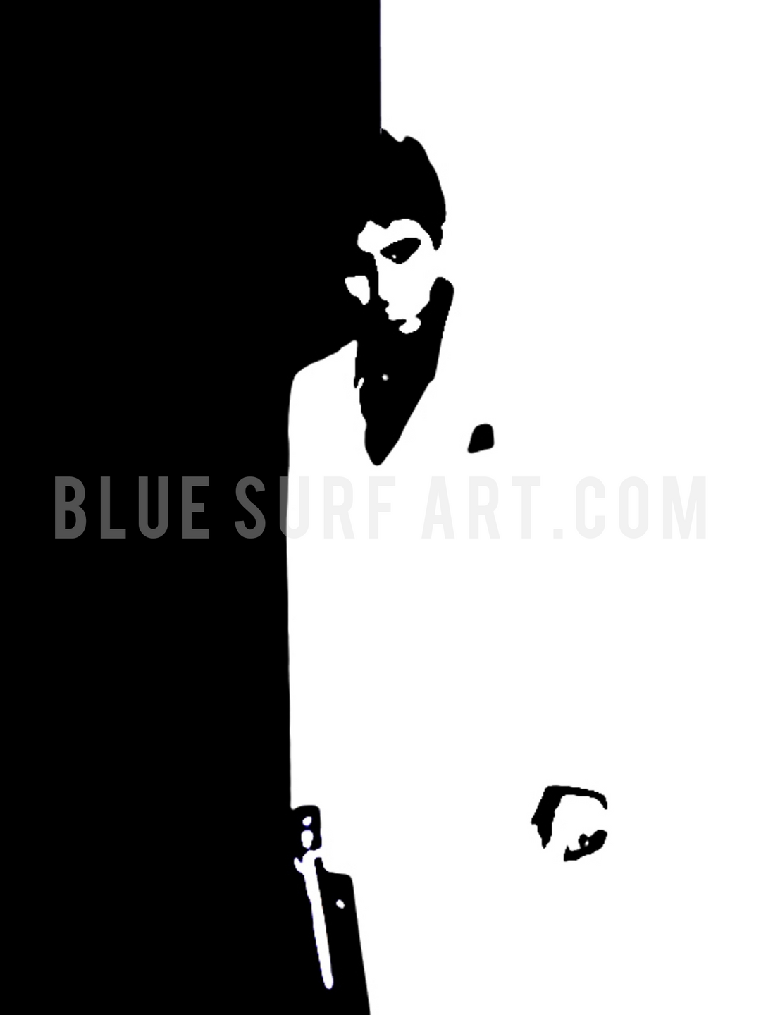 Montana - Scarface Oil Painting on Canvas by Blue Surf Art