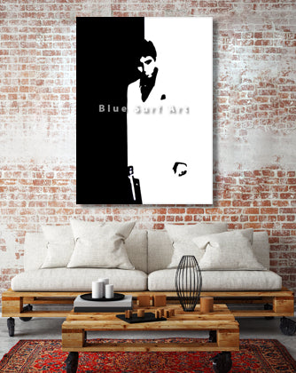 Montana - Scarface Oil Painting on Canvas by Blue Surf Art 2