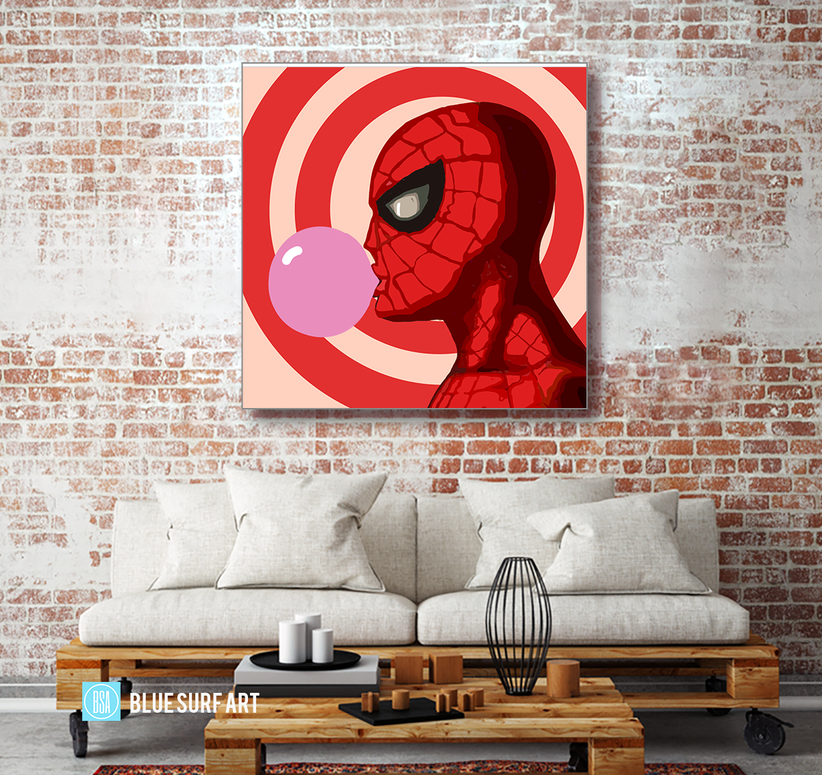 Blowing Web Oil Painting on Canvas by Blue Surf Art  3