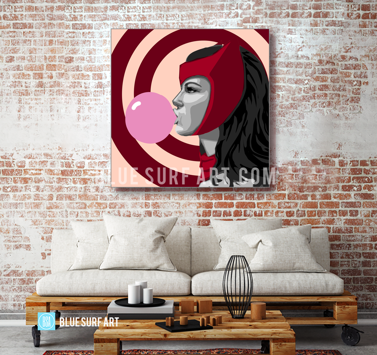 blowing wonder oil painting on canvas by Blue Surf Art 4