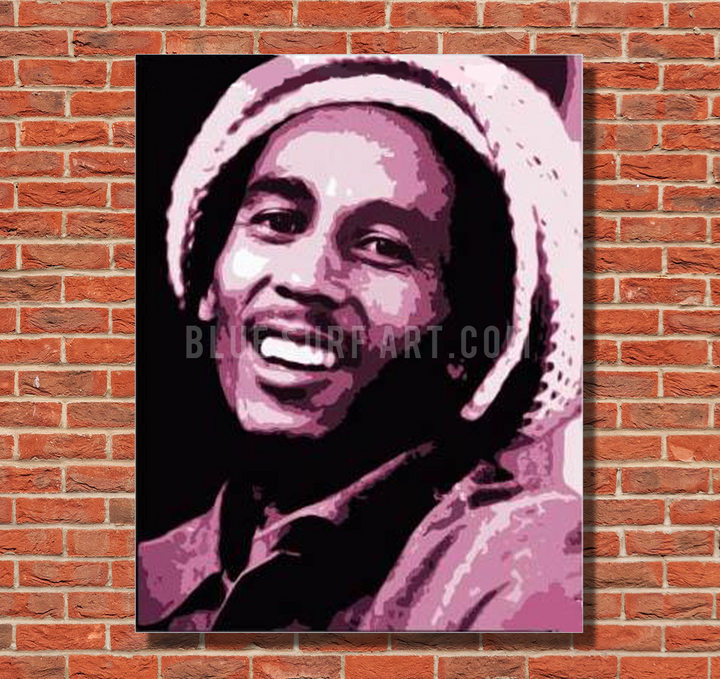 Tuff Gong - Bob Marley Oil painting on canvas by Blue Surf Art 1