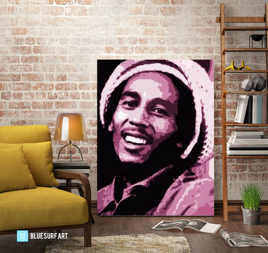 Tuff Gong - Bob Marley Oil painting on canvas by Blue Surf Art 2