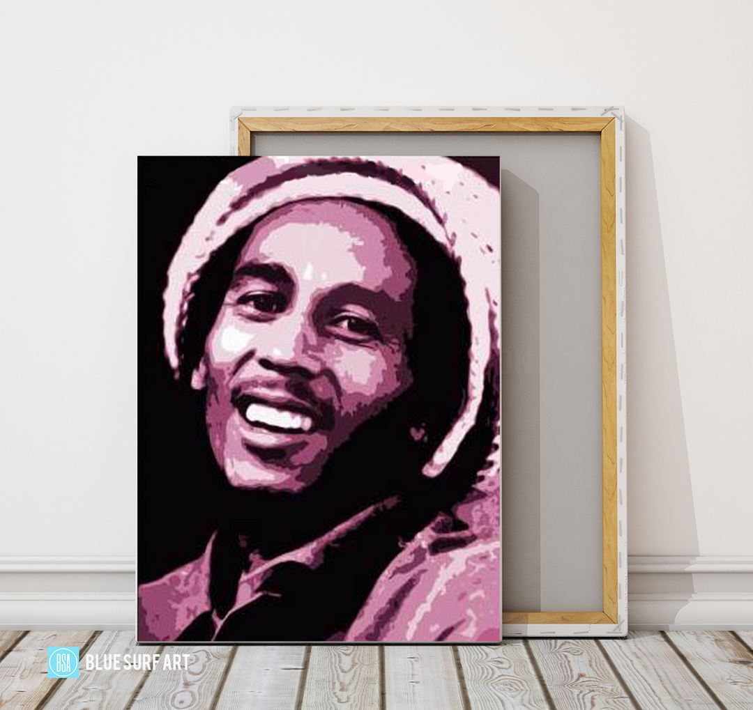 Tuff Gong - Bob Marley Oil painting on canvas by Blue Surf Art 4