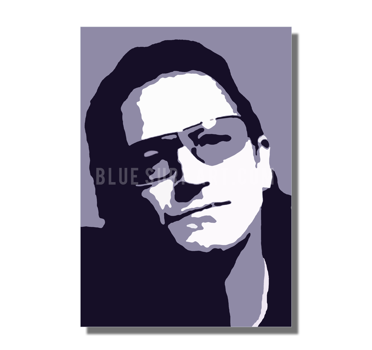 Vox - Bono U2 Oil Painting on Canvas by Blue Surf Art 2