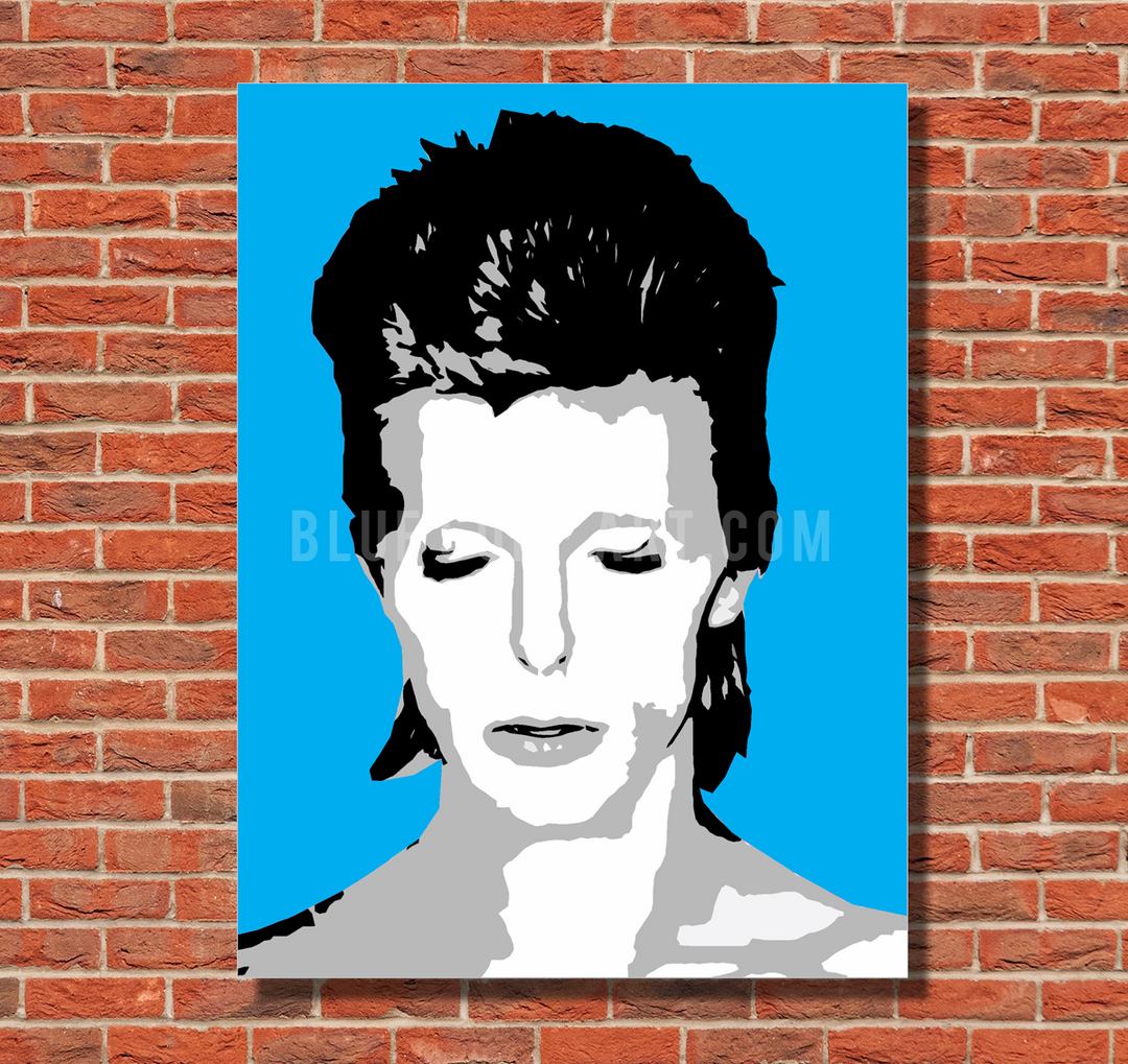 BOWIE Oil painting on canvas by Blue Surf Art