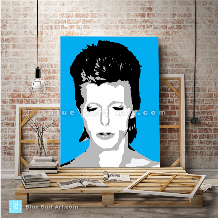 BOWIE Oil painting on canvas by Blue Surf Art 1