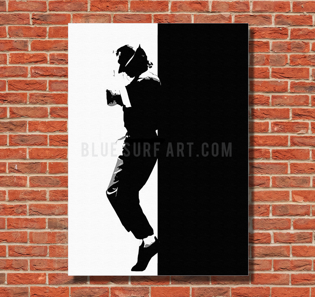 Off the Wall - Michael Jackson Oil Painting on Canvas by Blue Surf Art1