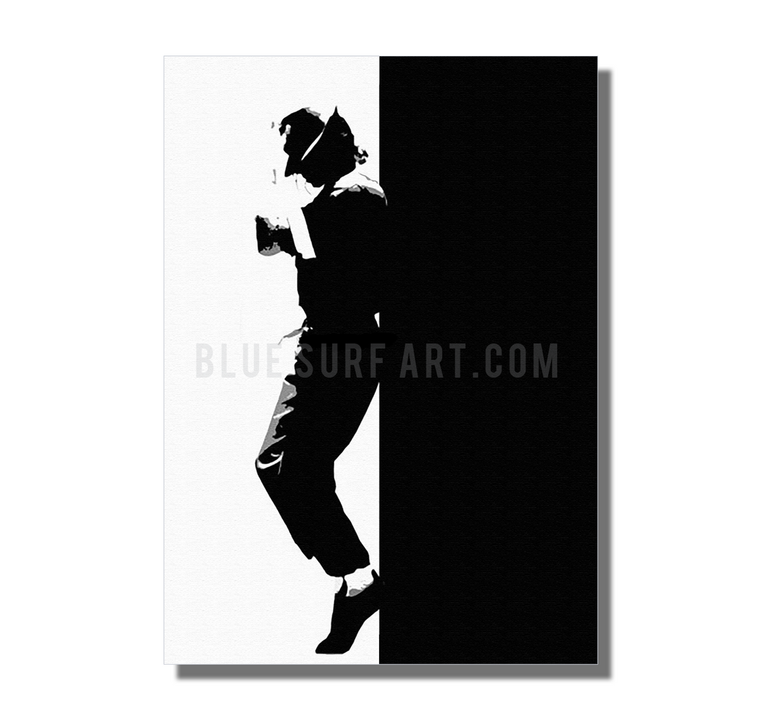 Off the Wall - Michael Jackson Oil Painting on Canvas by Blue Surf Art 2