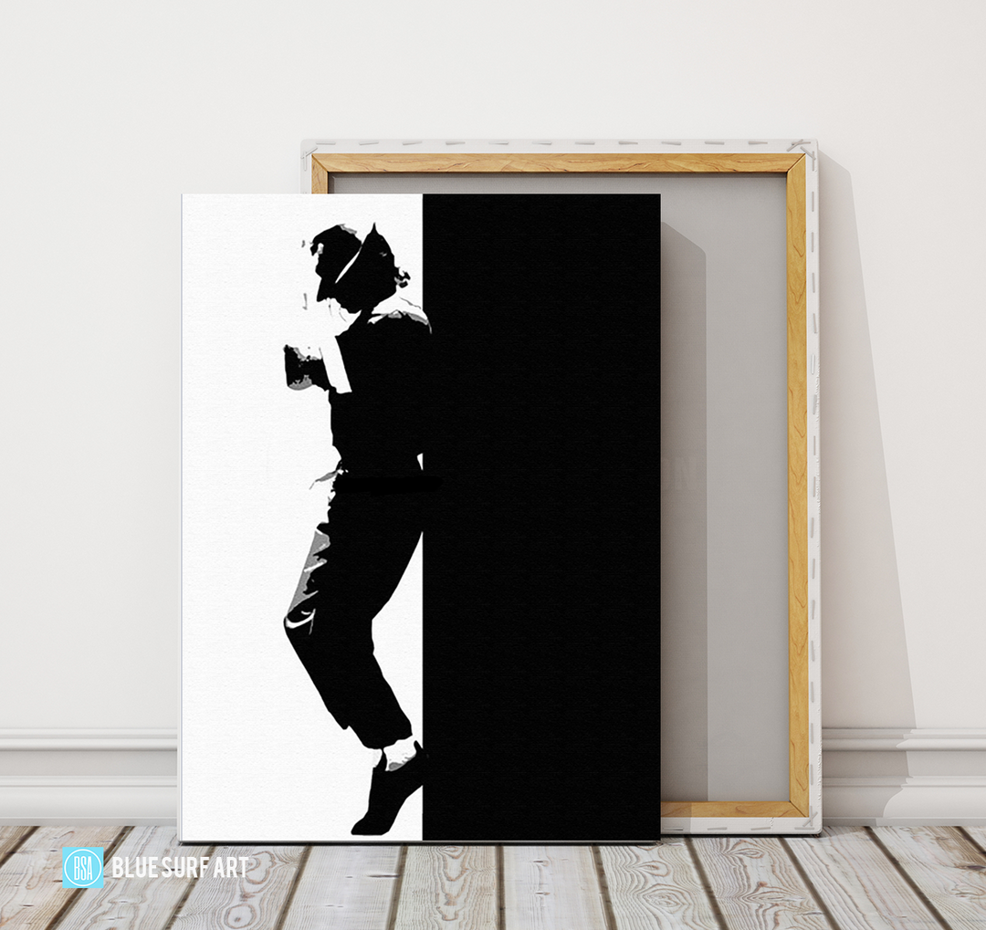 Off the Wall - Michael Jackson Oil Painting on Canvas by Blue Surf Art 5