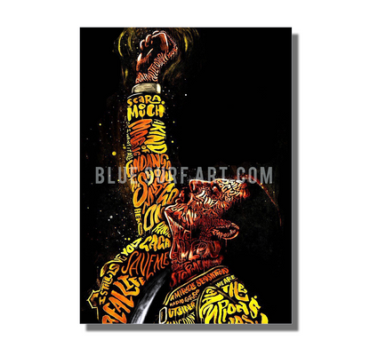 Queen Musician Pop Music Wall Art Hand Painting on Canvas Home Decor 4