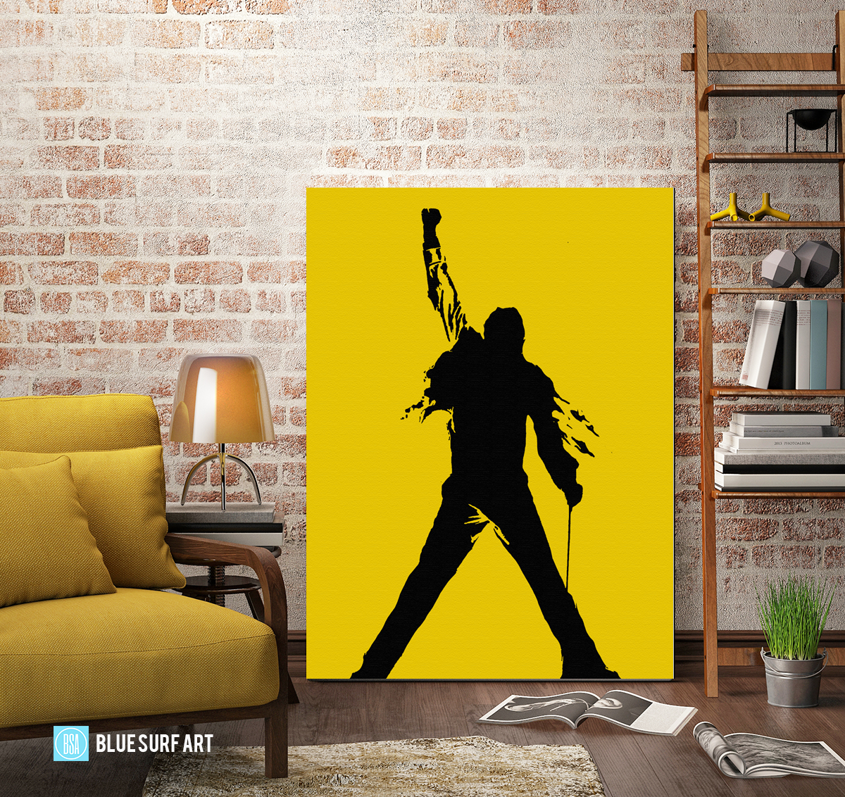 The Game - Queen Oil Painting on Canvas by Blue Surf Art 3